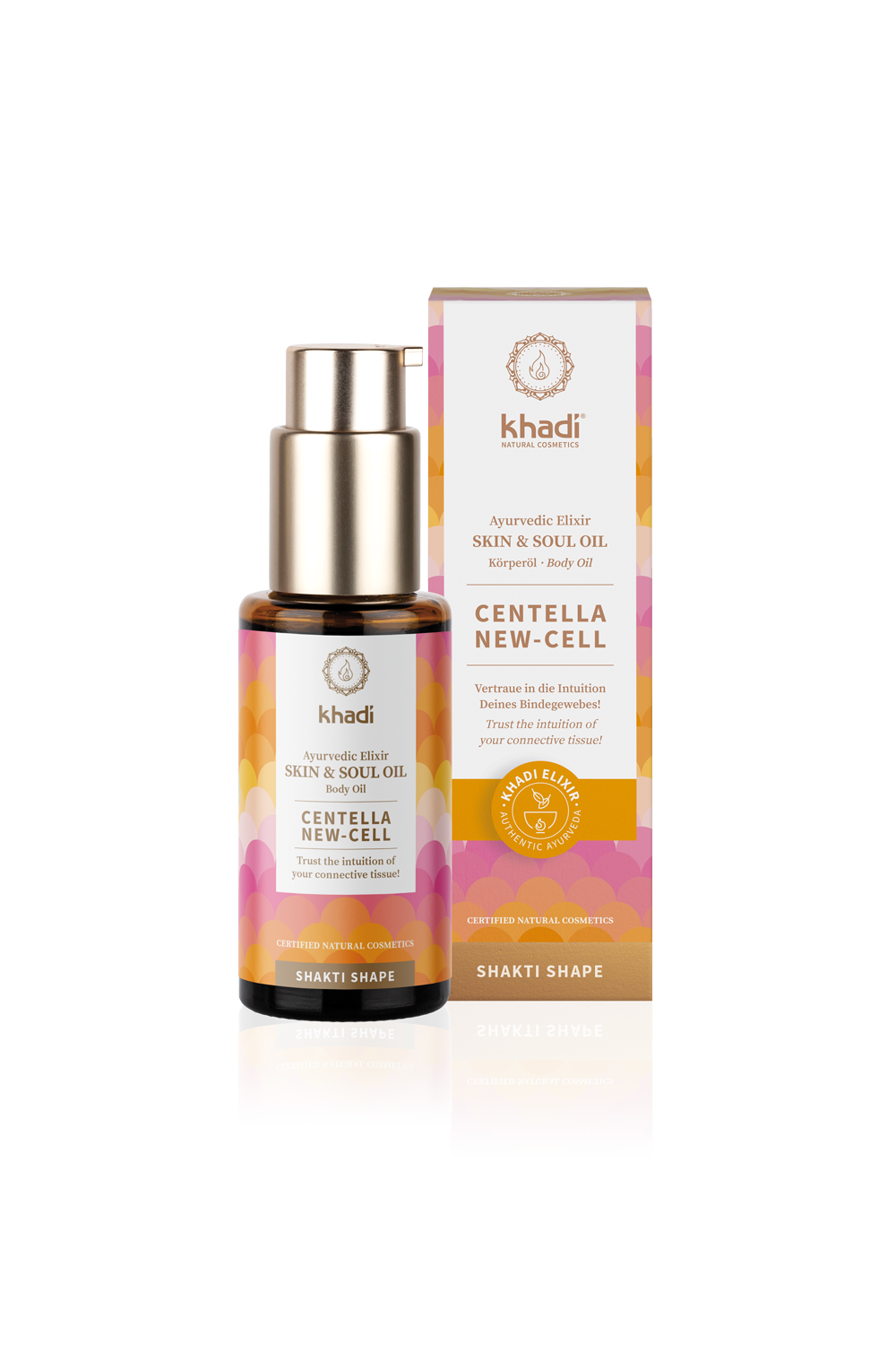 Ayurvedic Elixer Skin & Soul Body Oil Centella New Cell 50ml
