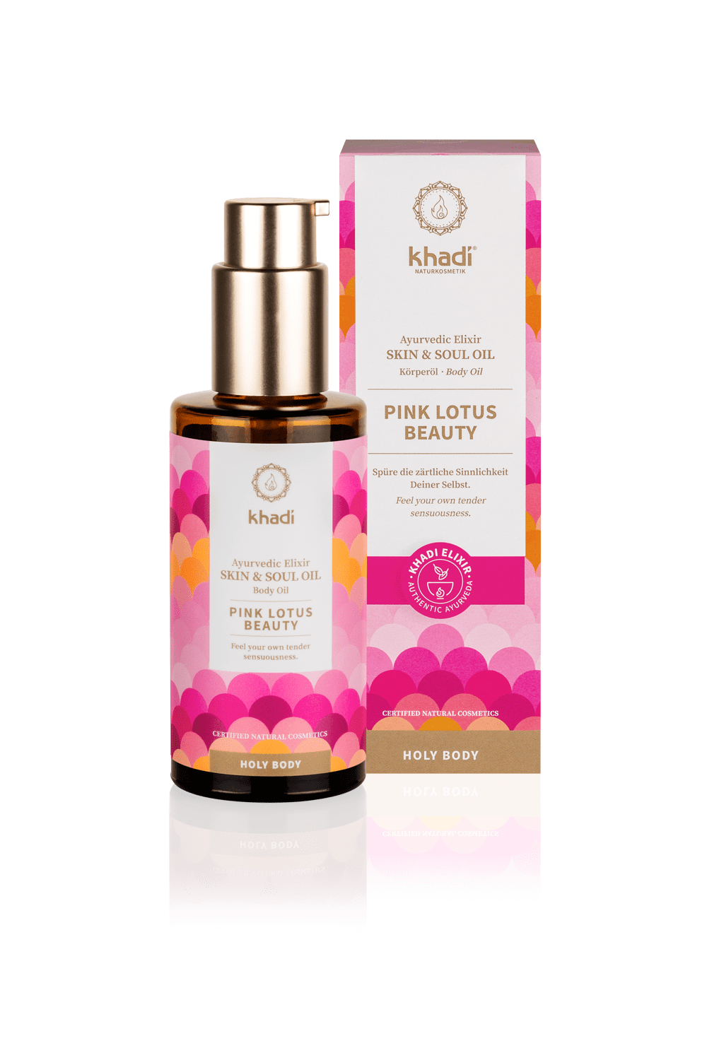 Ayurvedic Elixer Skin & Soul Body Oil Pink Lotus Beauty 100ml