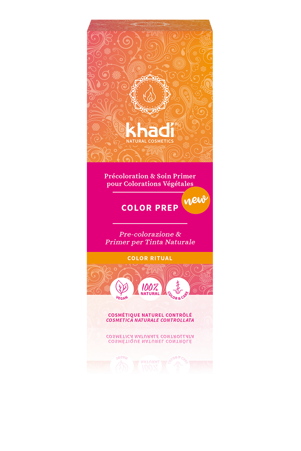 Khadi Color Prep (voorbehandeling), voor twee behandelingen (2 x 50gr), vooraf aan haarkleuring te gebruiken